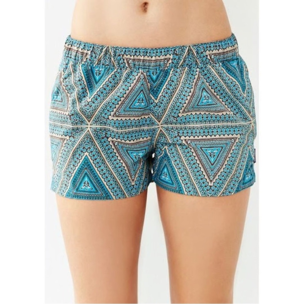 Patagonia Women's Blue Patterned Athletic Shorts